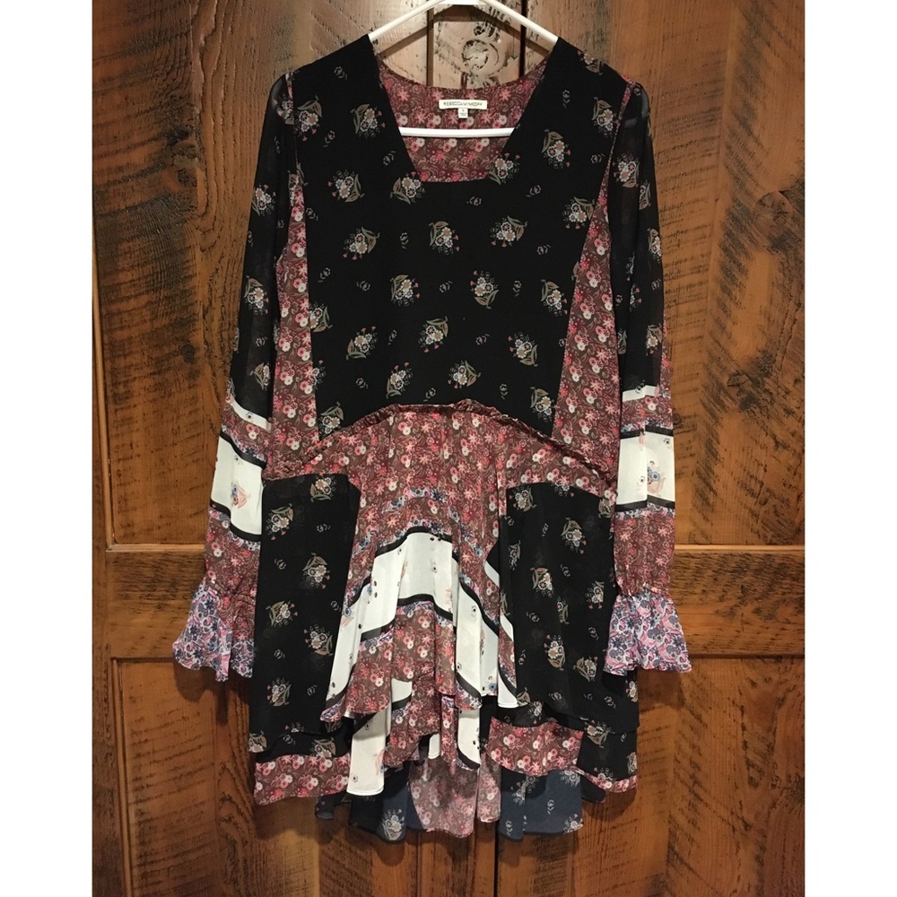 Rebecca Minkoff Fiona Boho Print Shift Dress Size Small